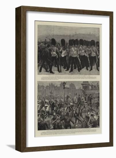 The Riot in Trafalgar Square-null-Framed Giclee Print