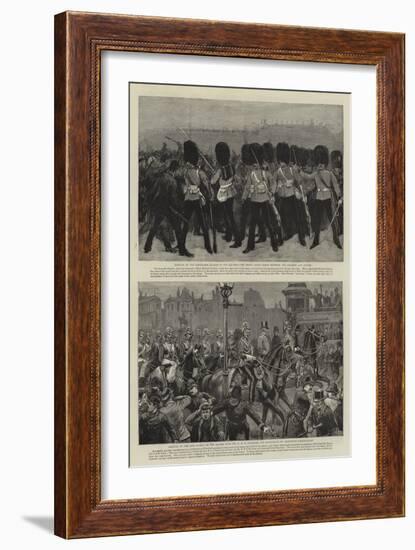 The Riot in Trafalgar Square-null-Framed Giclee Print