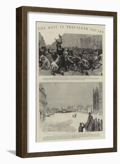 The Riot in Trafalgar Square-null-Framed Giclee Print