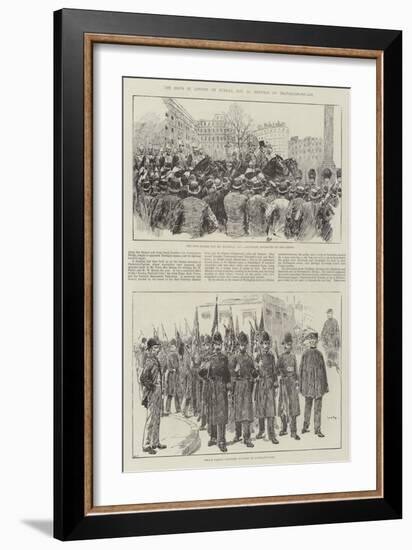 The Riots in London on Sunday, 13 November, Defence of Trafalgar-Square-William Douglas Almond-Framed Giclee Print