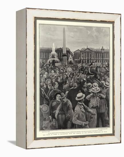 The Riots in Paris in Connection with the Closing of the Schools Controlled by Nuns-Henry Marriott Paget-Framed Premier Image Canvas