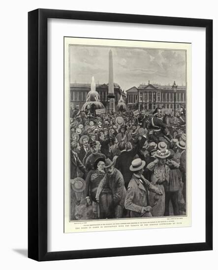 The Riots in Paris in Connection with the Closing of the Schools Controlled by Nuns-Henry Marriott Paget-Framed Giclee Print