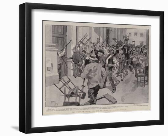 The Riots in Paris, the Mob Pillaging St Joseph's Church-Frank Craig-Framed Giclee Print