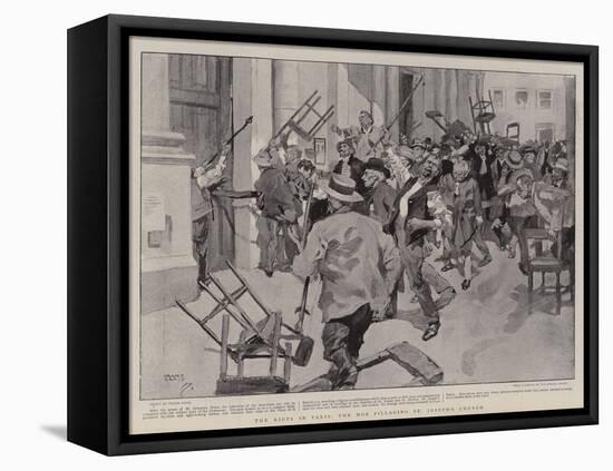 The Riots in Paris, the Mob Pillaging St Joseph's Church-Frank Craig-Framed Premier Image Canvas