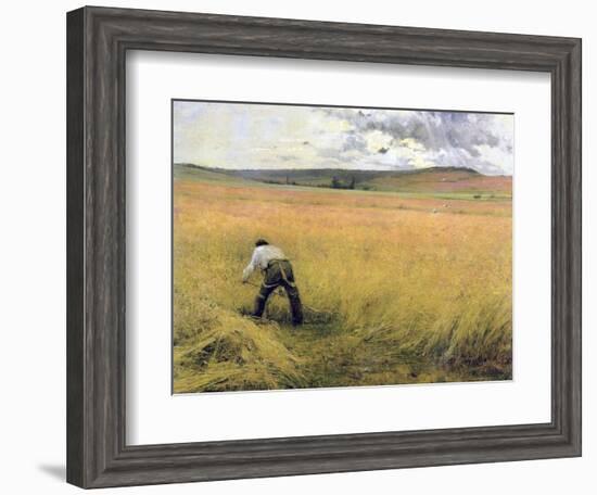 The Ripened Wheat, 1880-Jules Bastien-Lepage-Framed Giclee Print