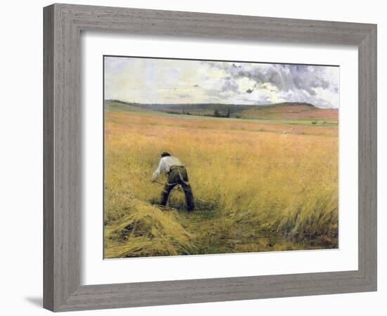 The Ripened Wheat, 1880-Jules Bastien-Lepage-Framed Giclee Print