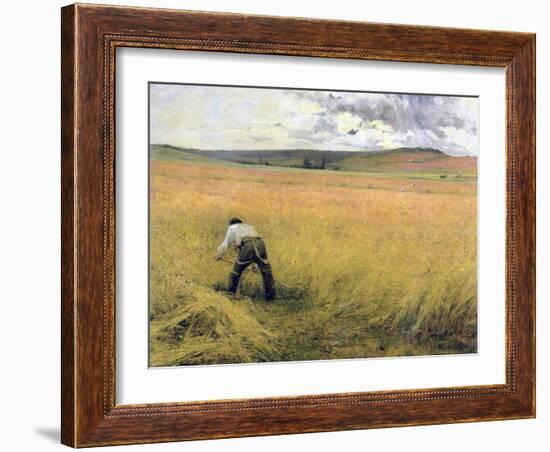 The Ripened Wheat, 1880-Jules Bastien-Lepage-Framed Giclee Print
