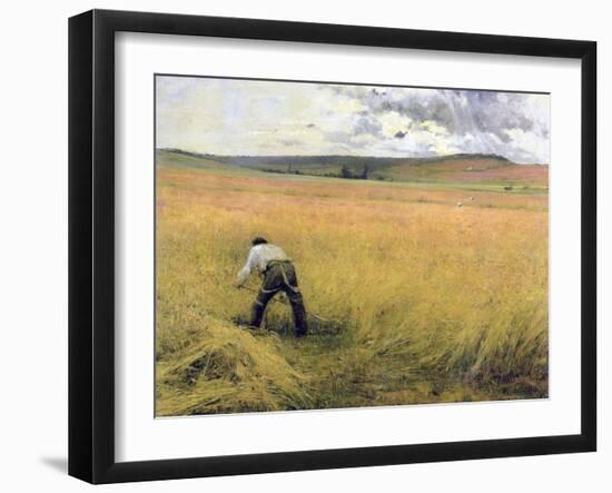 The Ripened Wheat, 1880-Jules Bastien-Lepage-Framed Giclee Print