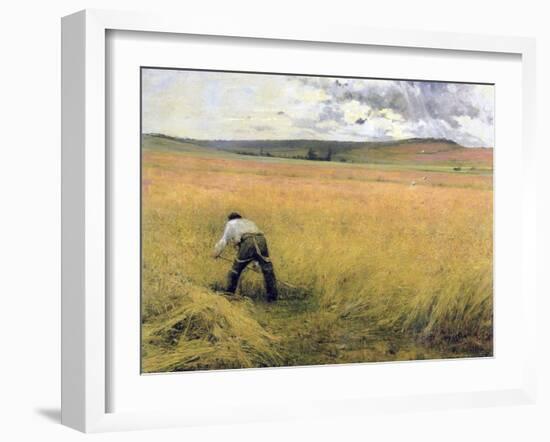 The Ripened Wheat, 1880-Jules Bastien-Lepage-Framed Giclee Print