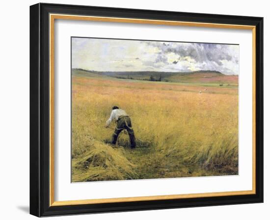 The Ripened Wheat, 1880-Jules Bastien-Lepage-Framed Giclee Print