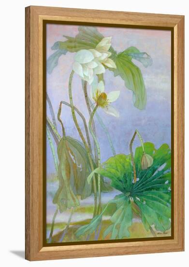 The Rise of White Lotus-Ailian Price-Framed Stretched Canvas