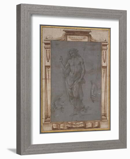 The Risen Christ-Raffaellino del Garbo-Framed Art Print