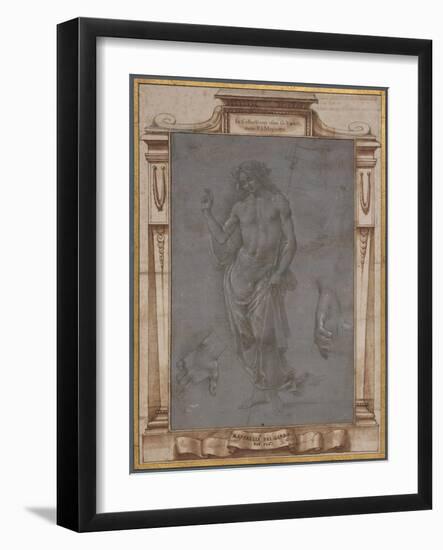 The Risen Christ-Raffaellino del Garbo-Framed Art Print