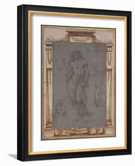 The Risen Christ-Raffaellino del Garbo-Framed Art Print