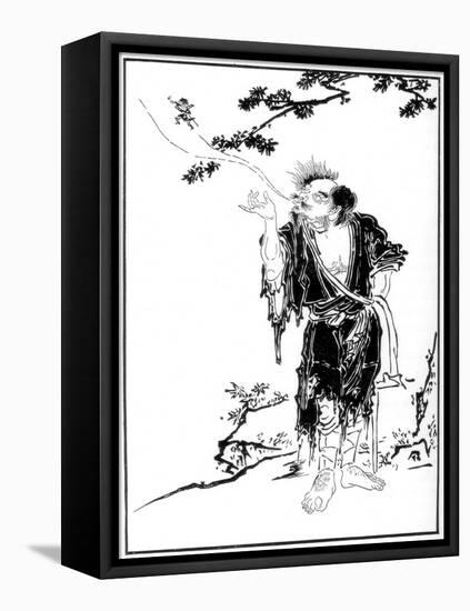 The Rishi Li Tieh-Kwai Despatching His Spirit to the Mountains of the Immortals, 17th Century-Kanô Tan'yû-Framed Premier Image Canvas
