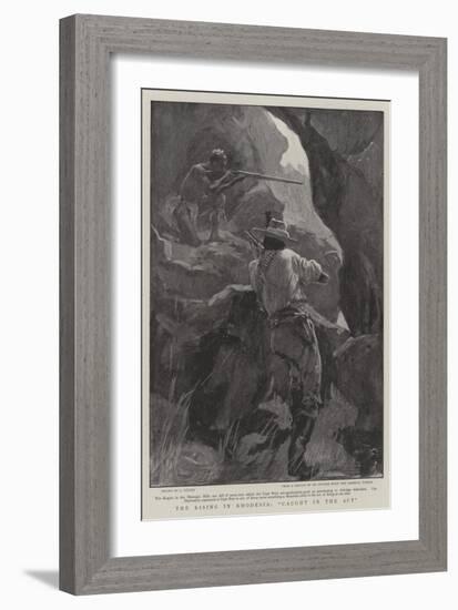 The Rising in Rhodesia, Caught in the Act-null-Framed Giclee Print