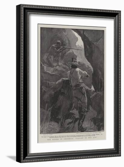 The Rising in Rhodesia, Caught in the Act-null-Framed Giclee Print