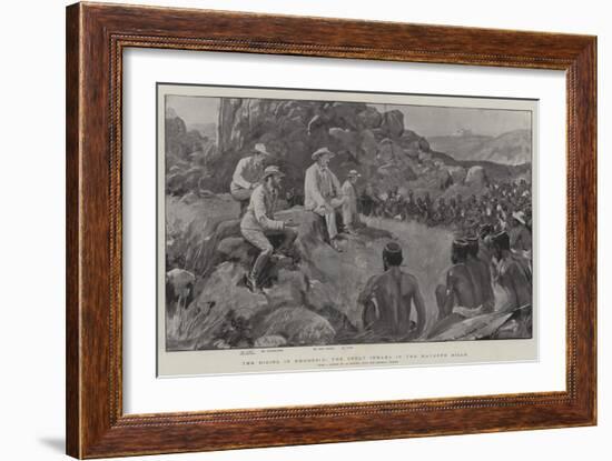 The Rising in Rhodesia, the Great Indaba in the Matoppo Hills-null-Framed Giclee Print