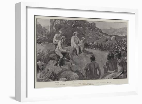 The Rising in Rhodesia, the Great Indaba in the Matoppo Hills-null-Framed Giclee Print