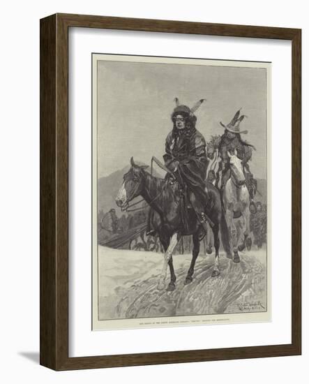 The Rising of the North American Indians, Braves Leaving the Reservation-Richard Caton Woodville II-Framed Giclee Print