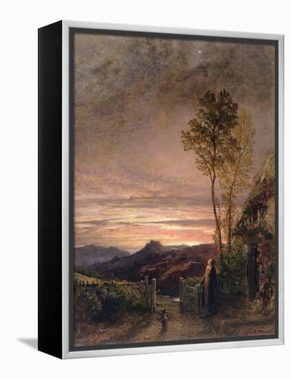 The Rising of the Skylark (Oil on Board)-Samuel Palmer-Framed Premier Image Canvas