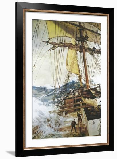 The Rising Wind-Montague Dawson-Framed Giclee Print