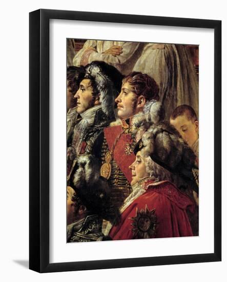 The Rite of Napoleon. Detail Representing Auguste Jean-Gabriel De Caulaincourt (1777-1809), Eugene-Jacques Louis David-Framed Giclee Print