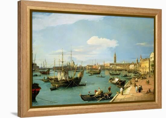 The Riva Degli Schiavoni, Looking West-Canaletto-Framed Premier Image Canvas