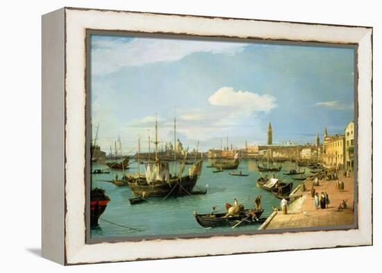 The Riva Degli Schiavoni, Looking West-Canaletto-Framed Premier Image Canvas