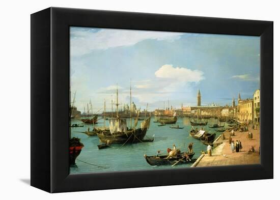 The Riva Degli Schiavoni, Looking West-Canaletto-Framed Premier Image Canvas