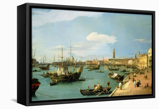 The Riva Degli Schiavoni, Looking West-Canaletto-Framed Premier Image Canvas