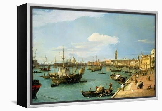 The Riva Degli Schiavoni, Looking West-Canaletto-Framed Premier Image Canvas