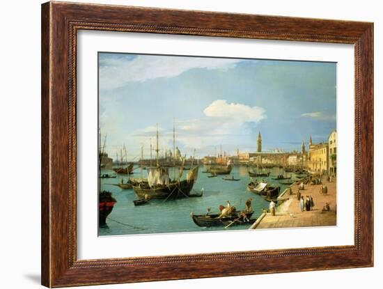 The Riva Degli Schiavoni, Looking West-Canaletto-Framed Giclee Print