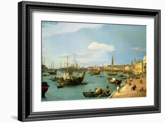 The Riva Degli Schiavoni, Looking West-Canaletto-Framed Giclee Print