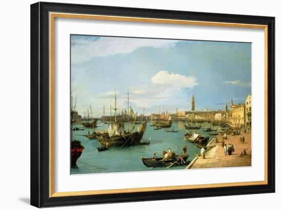 The Riva Degli Schiavoni, Looking West-Canaletto-Framed Giclee Print