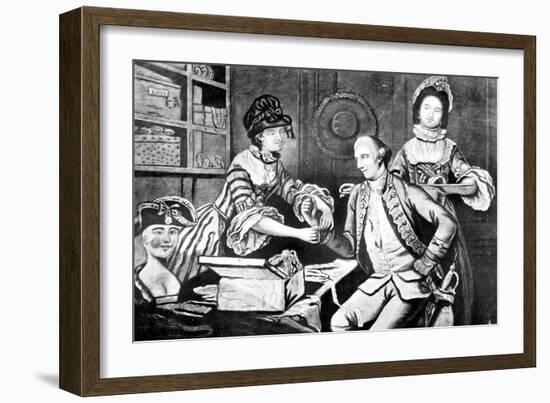 The Rival Milliners, 1770-John Collet-Framed Giclee Print