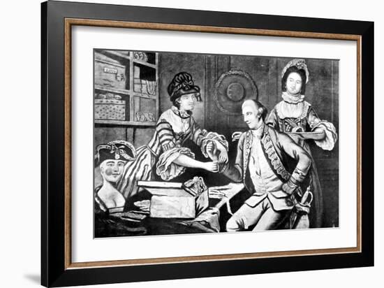 The Rival Milliners, 1770-John Collet-Framed Giclee Print