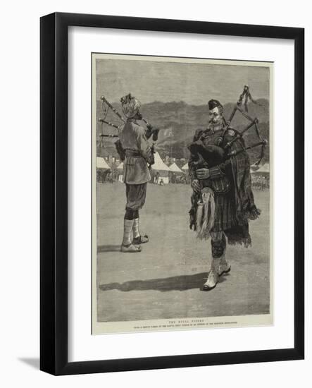 The Rival Pipers-null-Framed Giclee Print