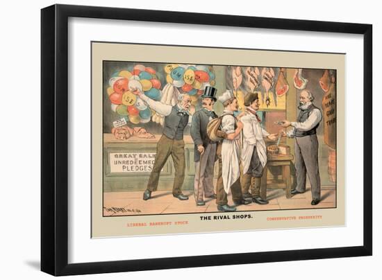 The Rival Shops-Tom Merry-Framed Art Print