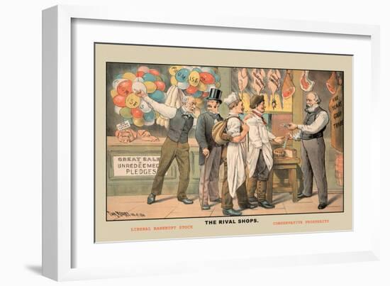 The Rival Shops-Tom Merry-Framed Art Print