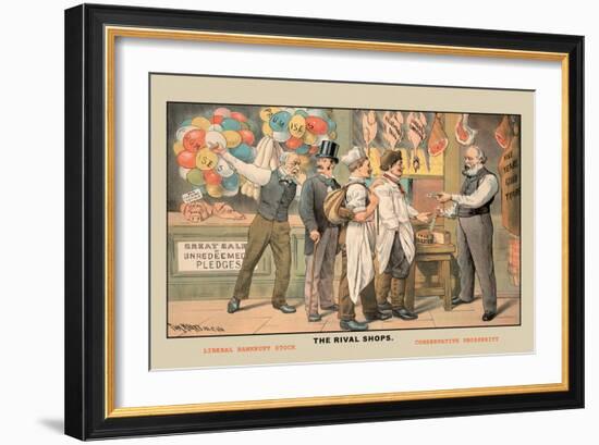 The Rival Shops-Tom Merry-Framed Art Print