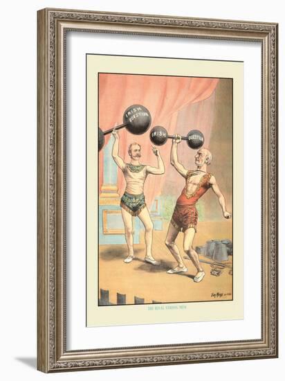 The Rival Strong Men-Tom Merry-Framed Art Print