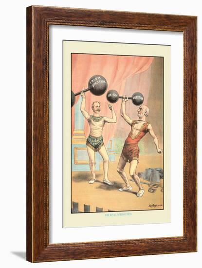 The Rival Strong Men-Tom Merry-Framed Art Print