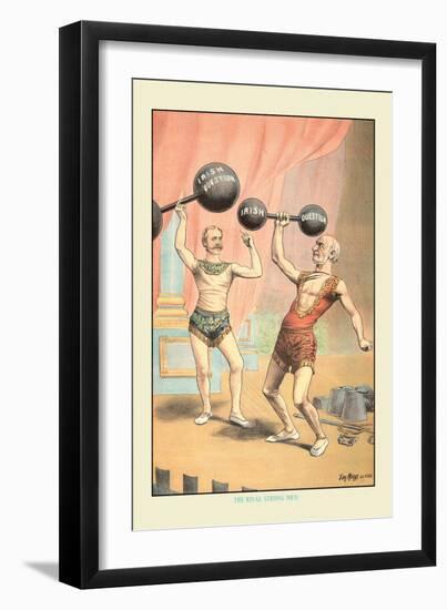 The Rival Strong Men-Tom Merry-Framed Art Print