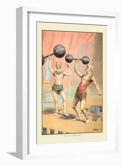 The Rival Strong Men-Tom Merry-Framed Art Print