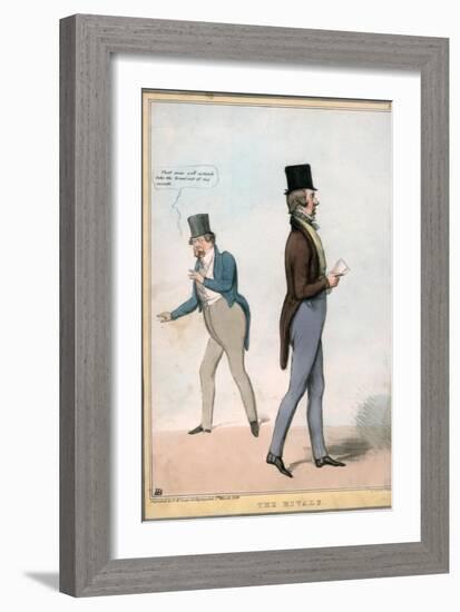The Rivals, 1836-A Ducotes-Framed Giclee Print
