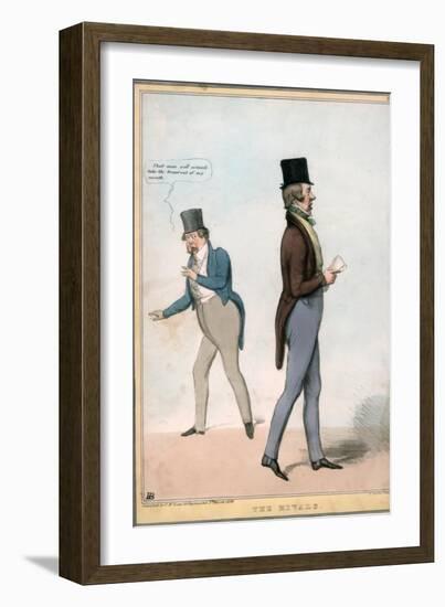 The Rivals, 1836-A Ducotes-Framed Giclee Print