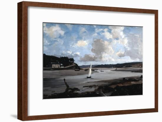 The River at Half Tide, 1874-Emmanuel Lansyer-Framed Giclee Print