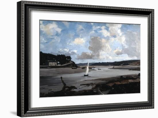 The River at Half Tide, 1874-Emmanuel Lansyer-Framed Giclee Print