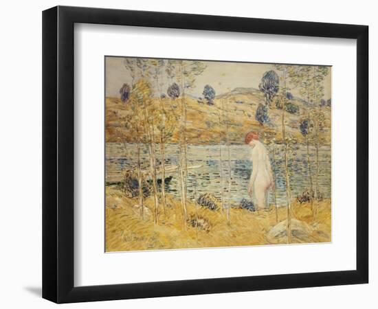 The River Bank, 1906-Childe Hassam-Framed Giclee Print